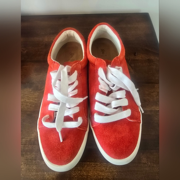 FRYE AND CO. Other - Orange Suede Leather Sneakers